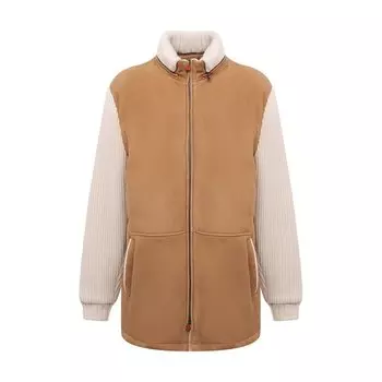 Комбинированная дубленка Kiton