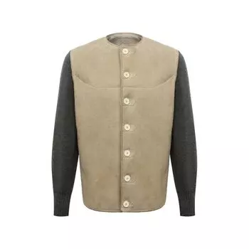 Комбинированная дубленка Maison Margiela