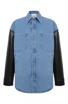 Комбинированная рубашка Nanushka