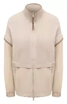 Комбинированная толстовка Brunello Cucinelli