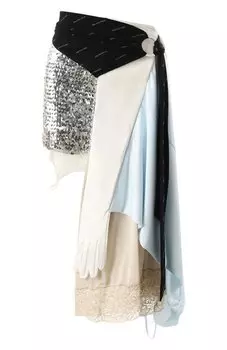 Комбинированная юбка Balenciaga