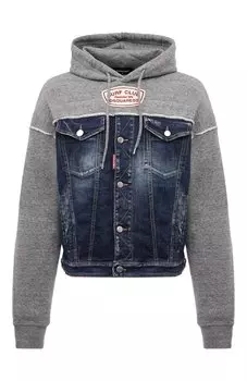 Комбинированное худи Dsquared2