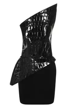 Комбинированное платье David Koma