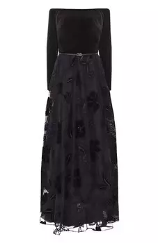 Комбинированное платье Elie Saab