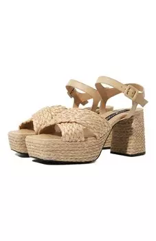 Комбинированные босоножки Sergio Rossi