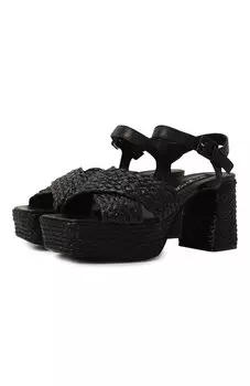 Комбинированные босоножки Sergio Rossi