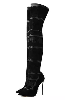 Комбинированные ботфорты Blade 120 Casadei