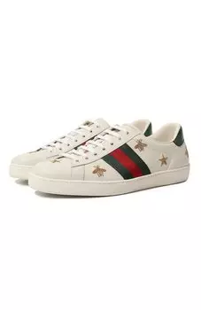 Комбинированные кеды New Ace Gucci