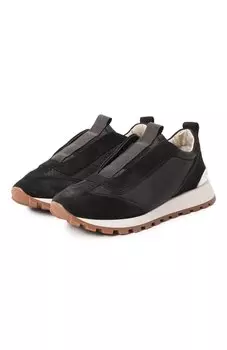 Комбинированные кроссовки Brunello Cucinelli