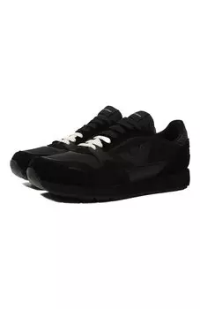 Комбинированные кроссовки Emporio Armani