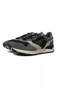 Комбинированные кроссовки Emporio Armani