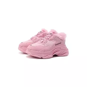 Комбинированные кроссовки Triple S Balenciaga