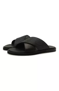 Комбинированные шлепанцы Ermenegildo Zegna
