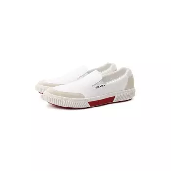 Комбинированные слипоны Prada