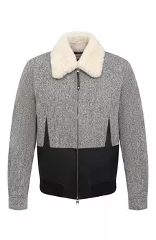 Комбинированный бомбер Alexander McQueen