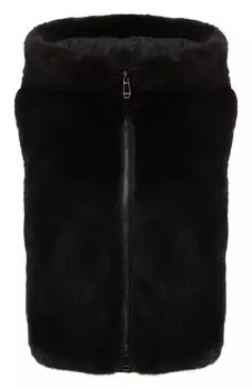 Комбинированный жилет с отделкой из меха норки MVST