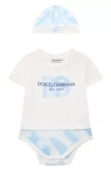 Комплект из боди и шапки Dolce & Gabbana
