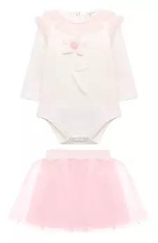 Комплект из боди и юбки Monnalisa