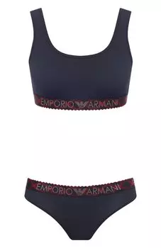 Комплект из бюстгальтера и трусов Emporio Armani