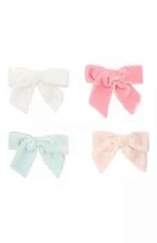 Комплект из четырех бантов Pink.Olivka