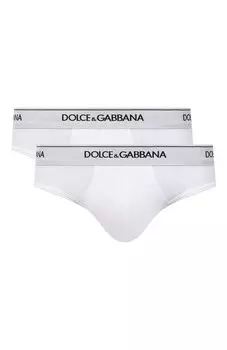 Комплект из двух хлопковых брифов Dolce & Gabbana