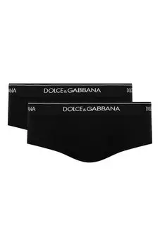 Комплект из двух хлопковых хипсов Dolce & Gabbana