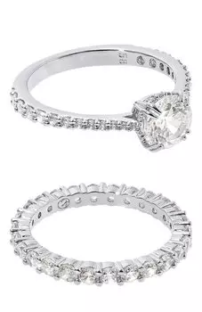 Комплект из двух колец Constella Swarovski