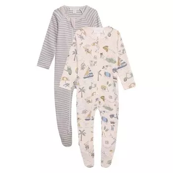 Комплект из двух комбинезонов babybu