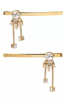 Комплект из двух заколок для волос Miu Miu