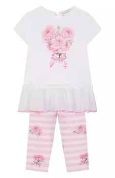 Комплект из футболки и легинсов Monnalisa