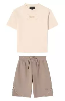 Комплект из футболки и шорт Emporio Armani