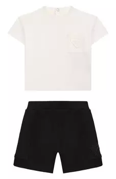 Комплект из футболки и шорт Emporio Armani