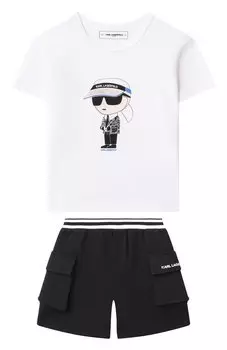 Комплект из футболки и шорт Karl Lagerfeld Kids