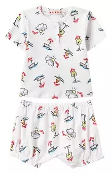 Комплект из футболки и шорт Marni