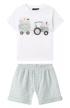 Комплект из футболки и шорт Monnalisa