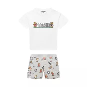 Комплект из футболки и шорт Moschino