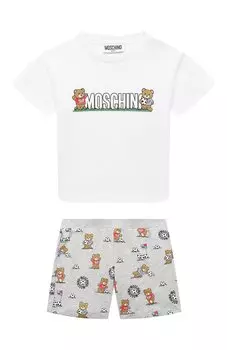 Комплект из футболки и шорт Moschino