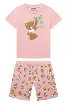 Комплект из футболки и шорт Moschino