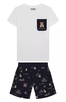 Комплект из футболки и шорт Moschino