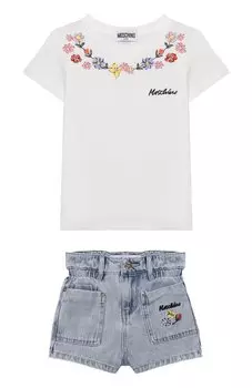 Комплект из футболки и шорт Moschino