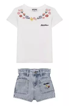 Комплект из футболки и шорт Moschino