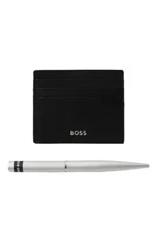 Комплект из футляра для кредитных карт и ручки BOSS