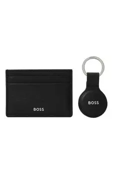 Комплект из футляра для кредитных карт и брелока BOSS