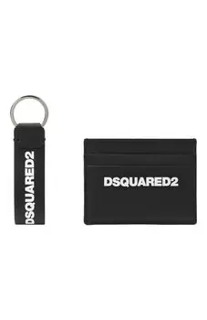 Комплект из футляра для кредитных карт и брелока Dsquared2