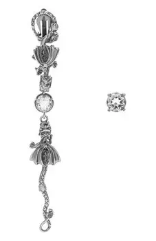 Комплект из клипсы и моносерьги Дракон MIDGARD PARIS