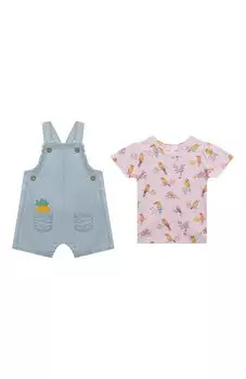 Комплект из комбинезона и футболки babybu