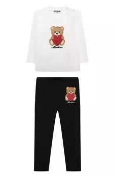 Комплект из лонгслива и брюк Moschino