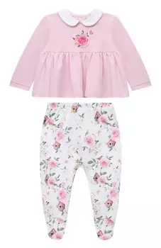 Комплект из лонгслива и ползунков Monnalisa