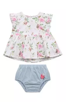 Комплект из платья и шорт Monnalisa