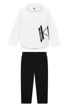 Комплект из рубашки и брюк Karl Lagerfeld Kids